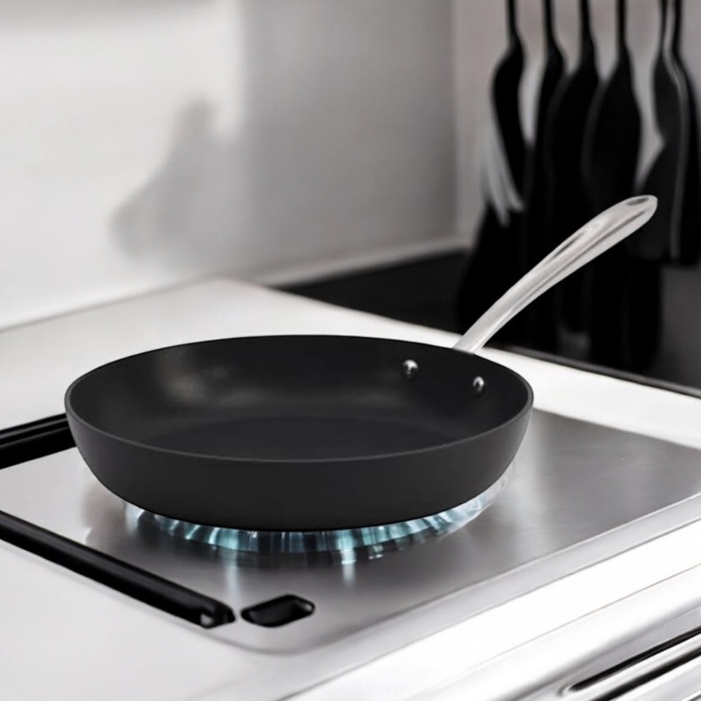 NWT All-Clad Essentials Nonstick Fry Pan one-10 .5”small pits on side/bottom